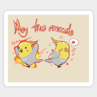 Two Moods Sticker